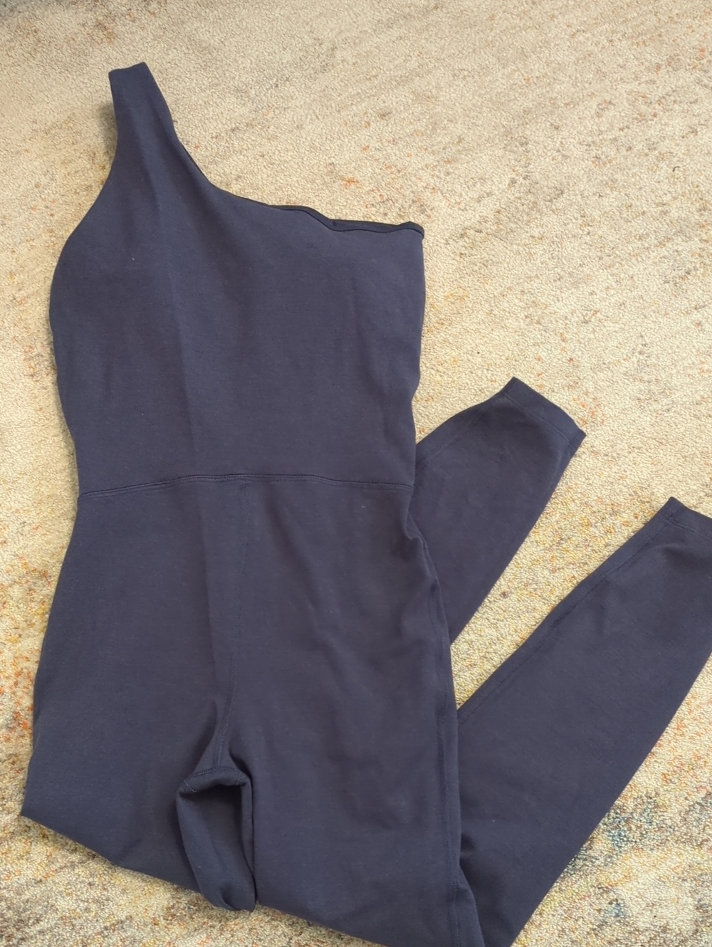 Old Navy One-Shoulder Navy Blue Jumpsuit